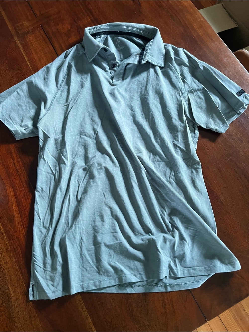 Men’s Kenneth Cole Dusty Teal Polo | Large | Cotton Blend